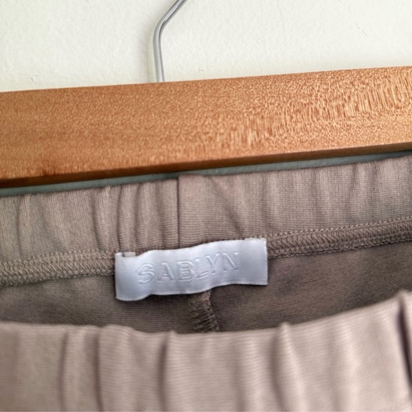 Sablyn Bailey Flare Leggings Pants in Flax Beige - Picture 9 of 10